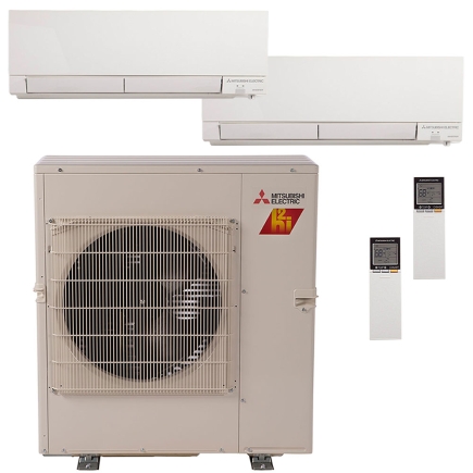 Mitsubishi 2-Zone 20K BTU Multi-Split System